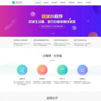 (PC+WAP)微信小程序开发代理展示销售pbootcms网站模板 软件开发公司网站源码下载